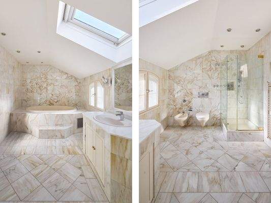 Badezimmer en Suite im 1. OG