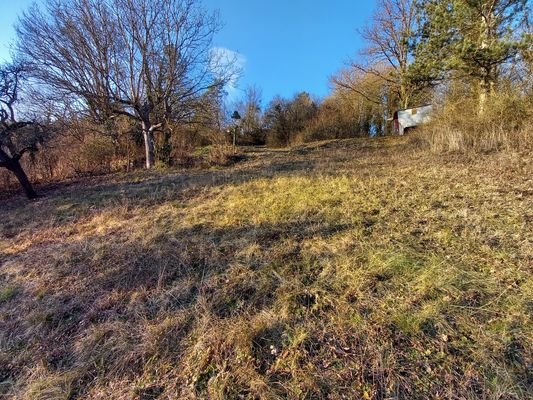 Das oberhalb vom Haus gelegene Gartengrundstück