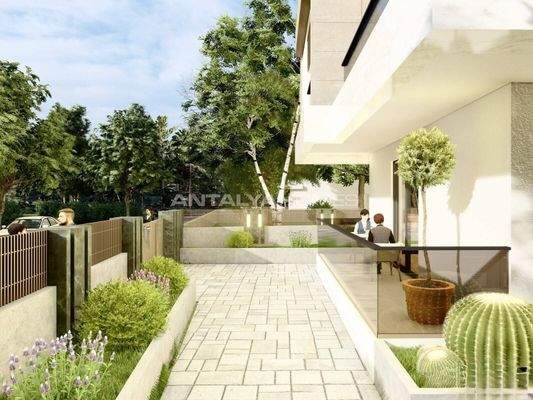 Newly-Built Flats in a Complex in Muratpasa Antalya