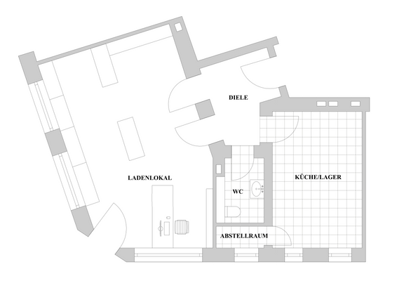Grundriss Ladenlokal
