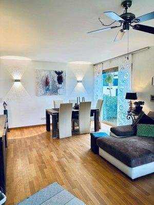 Der helle Wohnbereich