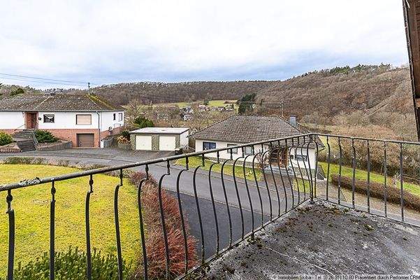 Blick vom Balkon Dachgeschoss