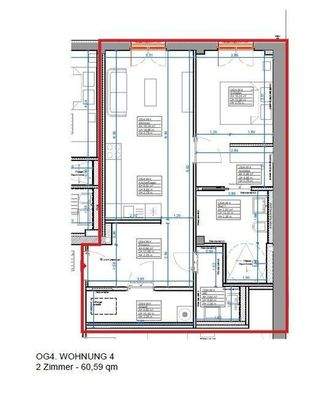 Grundriss der Wohnung