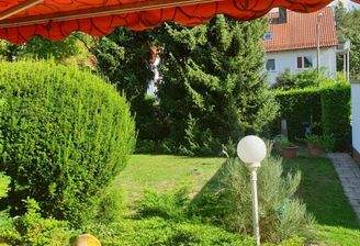 Blick vom Wohnzimmer aus 