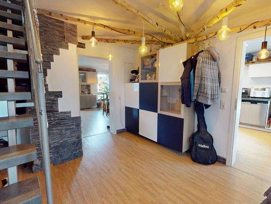 Eingangsbereich der Hauptwohnung im Obergeschoss