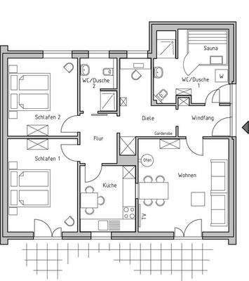 Grundriss schematisch