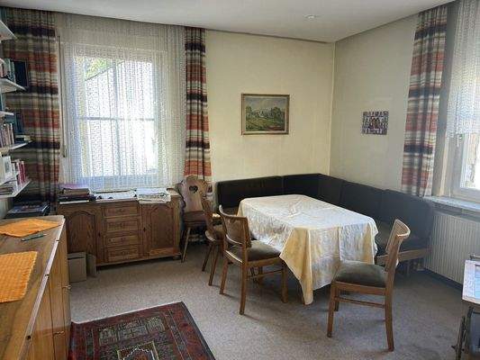 Essecke im Wohnzimmer