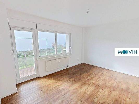 Ansicht I: Wohn- und Esszimmer