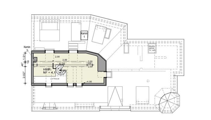 Grundriss Spitzboden