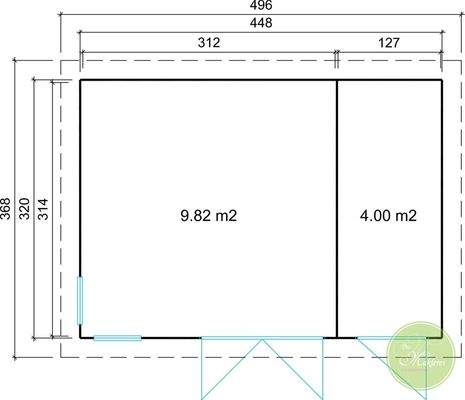  Grundriss Gartenhaus