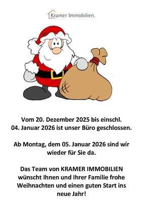 Betriebsurlaub Weihnachten 2025