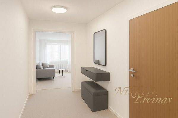 Eingangsbereich visualisiert