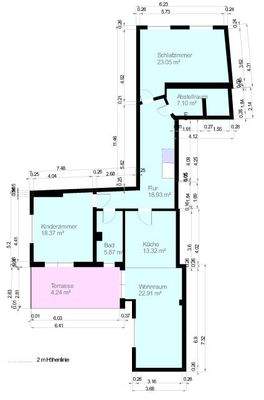Maisonnette-Wohnung: Obergeschoss