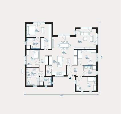 Durchdachter Grundriss mit viel Raum