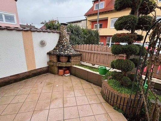 Grillplatz im Garten