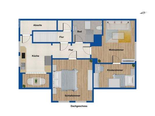 Grundriss Obergeschoss