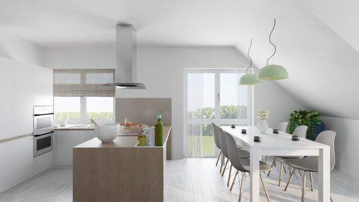 Visualisierung 1. DG Wohnen