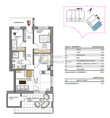 Wohnung Nr. 03 Haus 2 EG