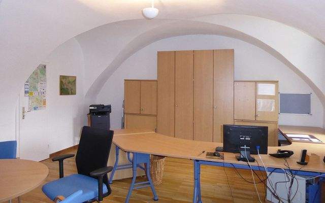 Büro mit Kreuzgewölbe