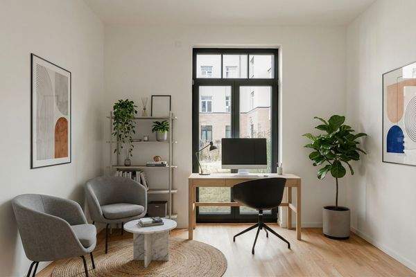 Arbeitszimmer mit Einrichtungsbeispiel