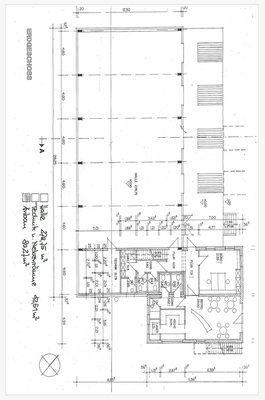 Grundriss Halle und Wohnen EG