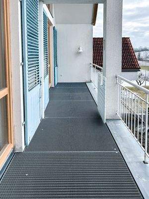 Balkonansicht Maisonette Wohnung