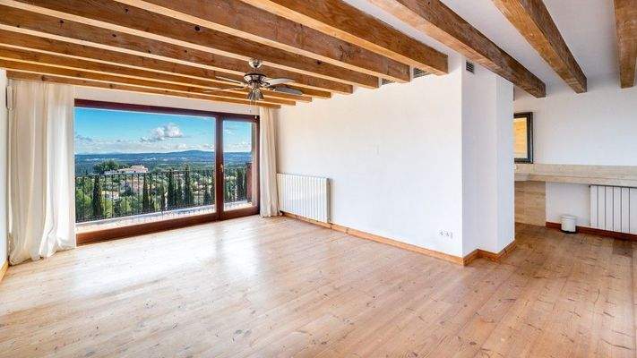 Villa mit Panoramablick zur Mieten in Ses Rotgetes, Esporlas. Mallorca