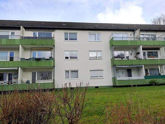 Rückansicht mit Balkon