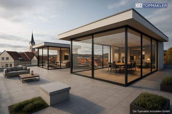 Visualisierung Dach / Ausbaufläche