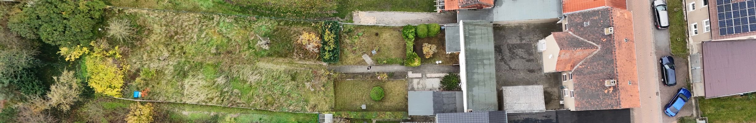 Luftansicht Garten