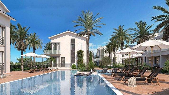 Apartments with Pools Within Walking Distance to Sea in Tatlısu