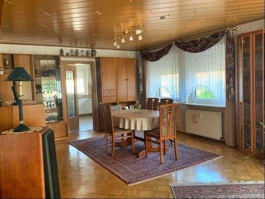 Essbereich im Wohnzimmer