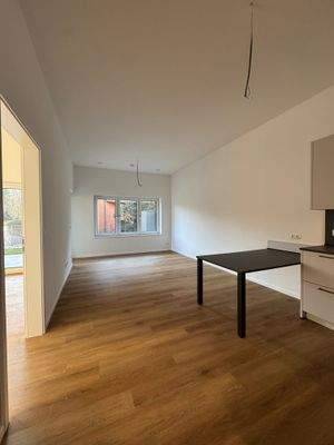 Blick in den offenen Wohn- und Essbereich