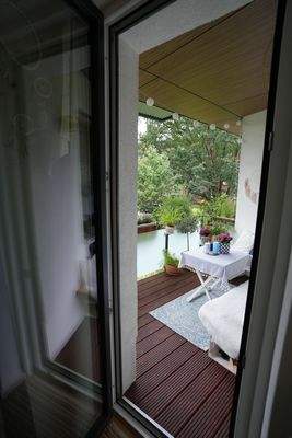 Blick auf den Balkon