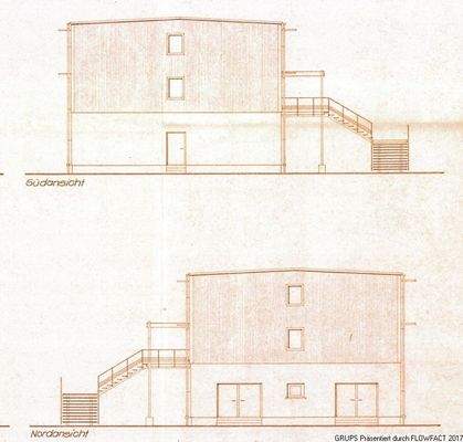 Südansicht und Nordansicht