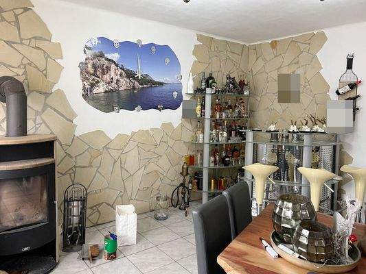 Wohnzimmer - Barbereich