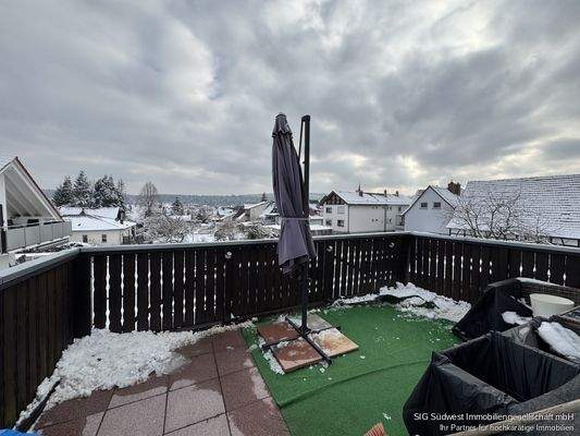 Terrasse große Wohnung