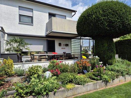 Terrassenansicht Garten