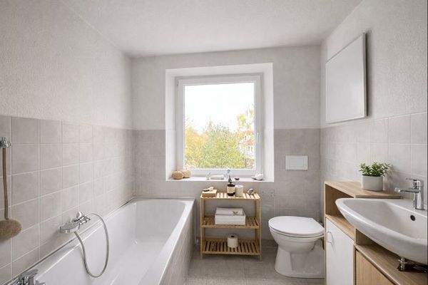 Badezimmer (Einrichtung KI verändert)