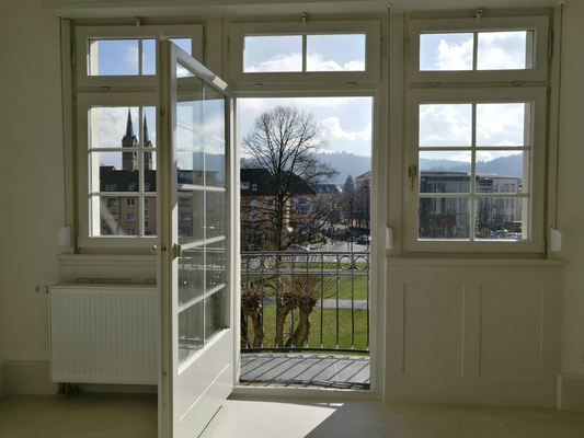 Blick vom Balkon Richtung Innenstadt