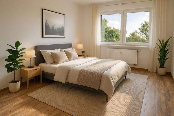 Schlafzimmer (Einrichtung visualisiert)