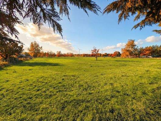 Blick auf das Grundstück