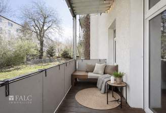 Balkon virtuell eingerichtet