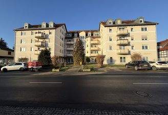 Blick auf die Wohnanlage