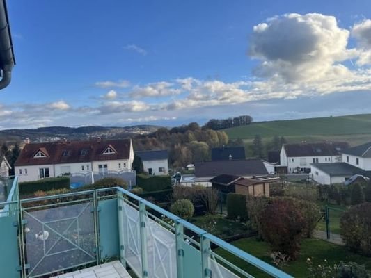 Blick vom Balkon