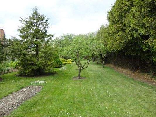 Blick vom Nebeneingang in westlicher Richtung