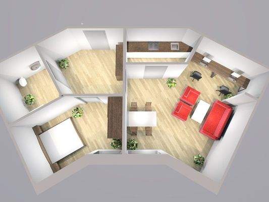 16. Grundriss, Wohnung 16