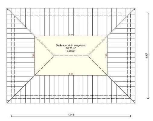Grundriss Dachboden