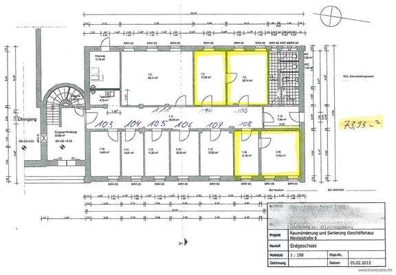Grundriss Erdgeschoss Nicolaistraße