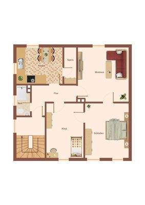 Skizze Grundriss Dachgeschoss